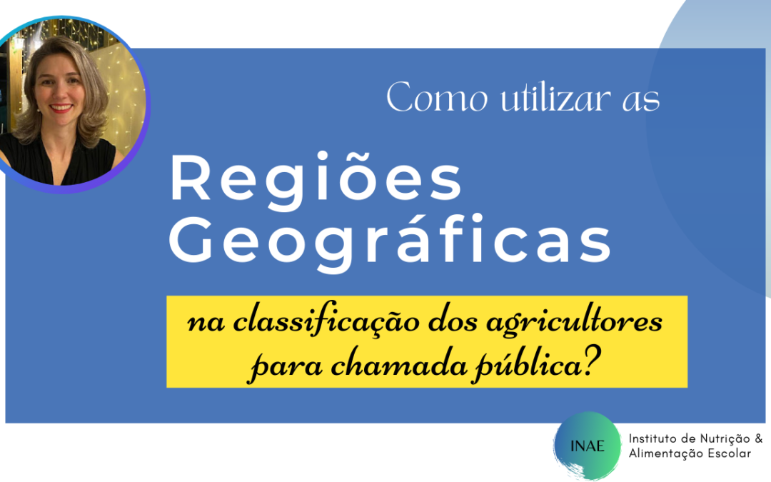 Classificação dos agricultores por região geográfica